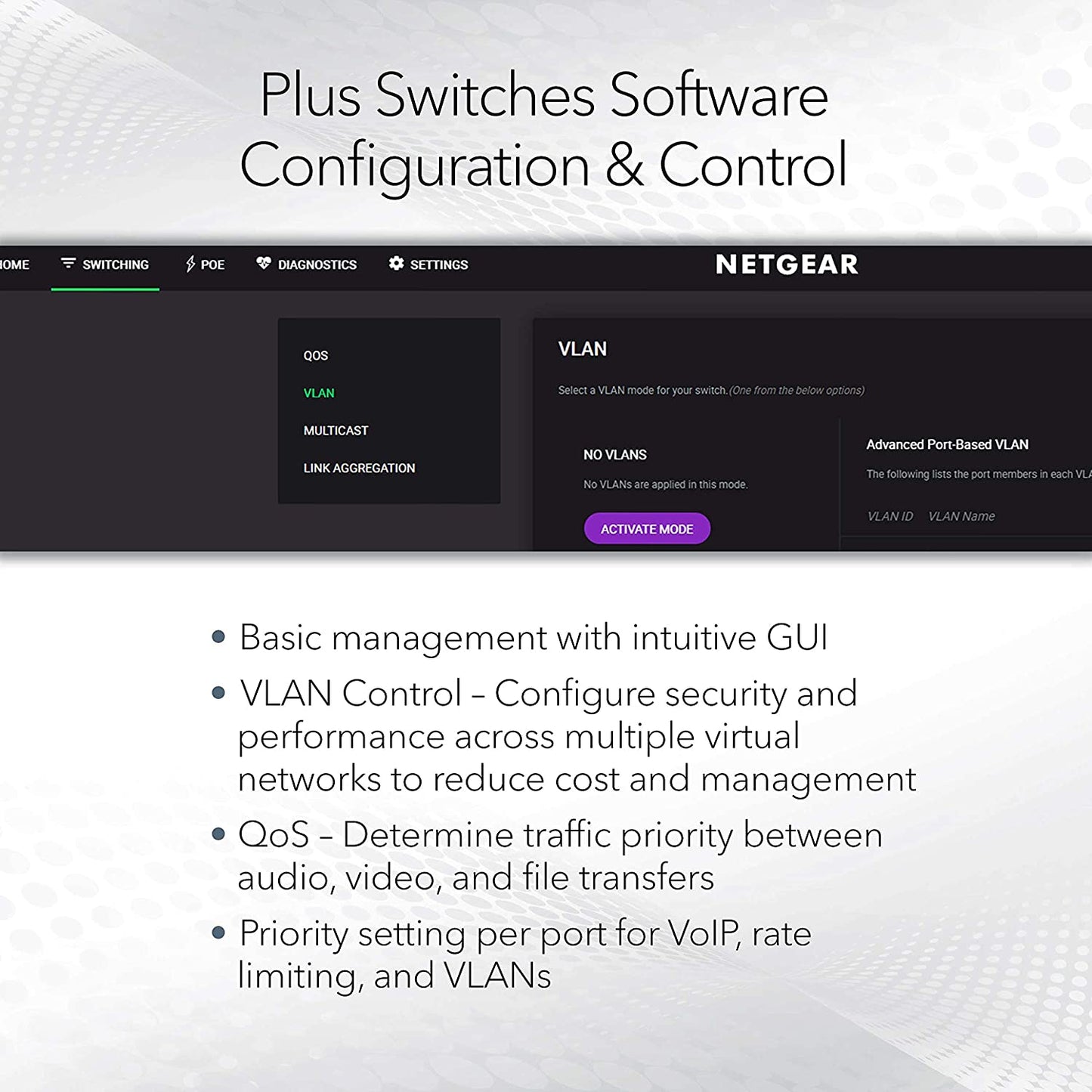 NETGEAR 5PT GE PLUS SWCH W/ POE+ (GS305EP-100NAS)