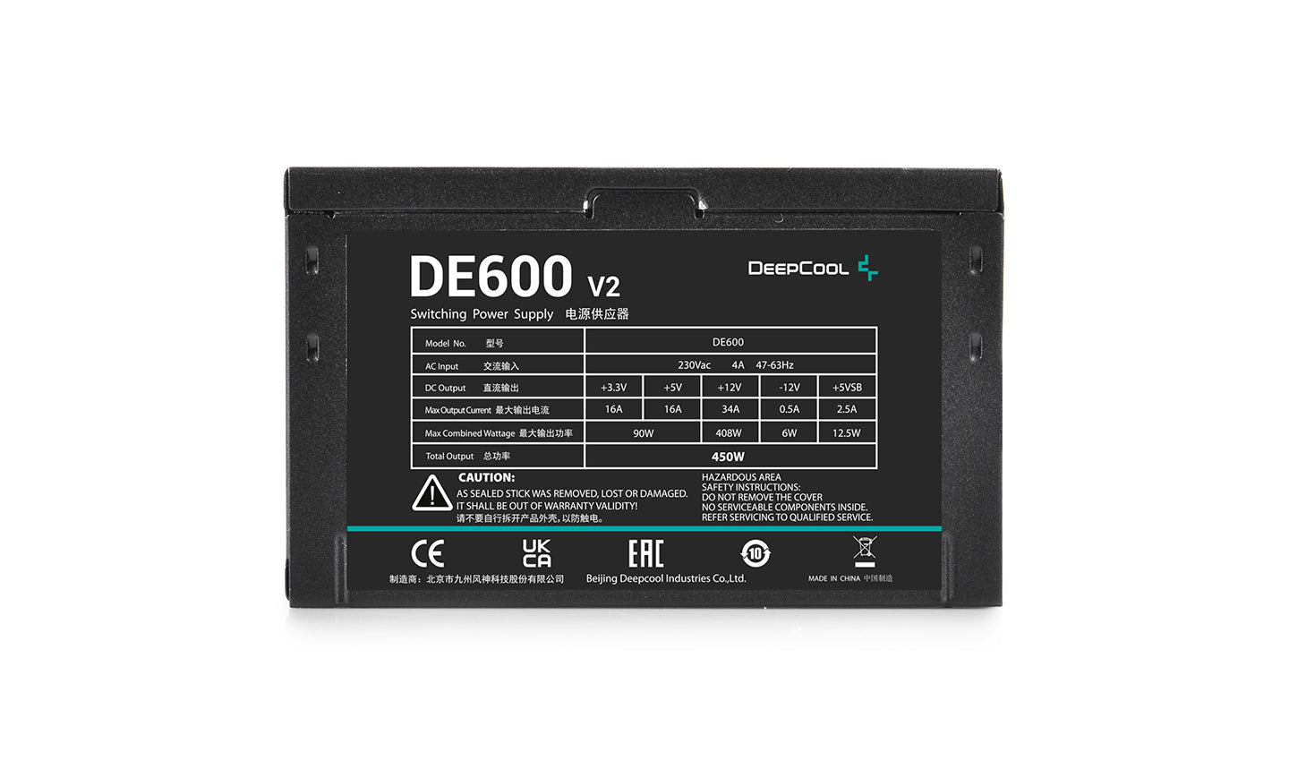 DeepCool DE500 V2 / DE600 V2 Power Supply