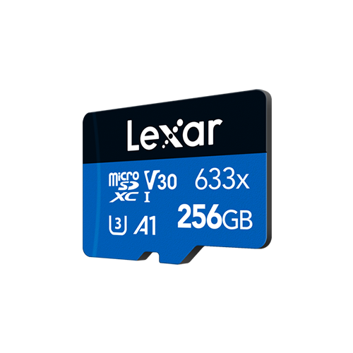 Lexar High-Performance 633x microSDHC™/microSDXC™ UHS-I Cards BLUE Series