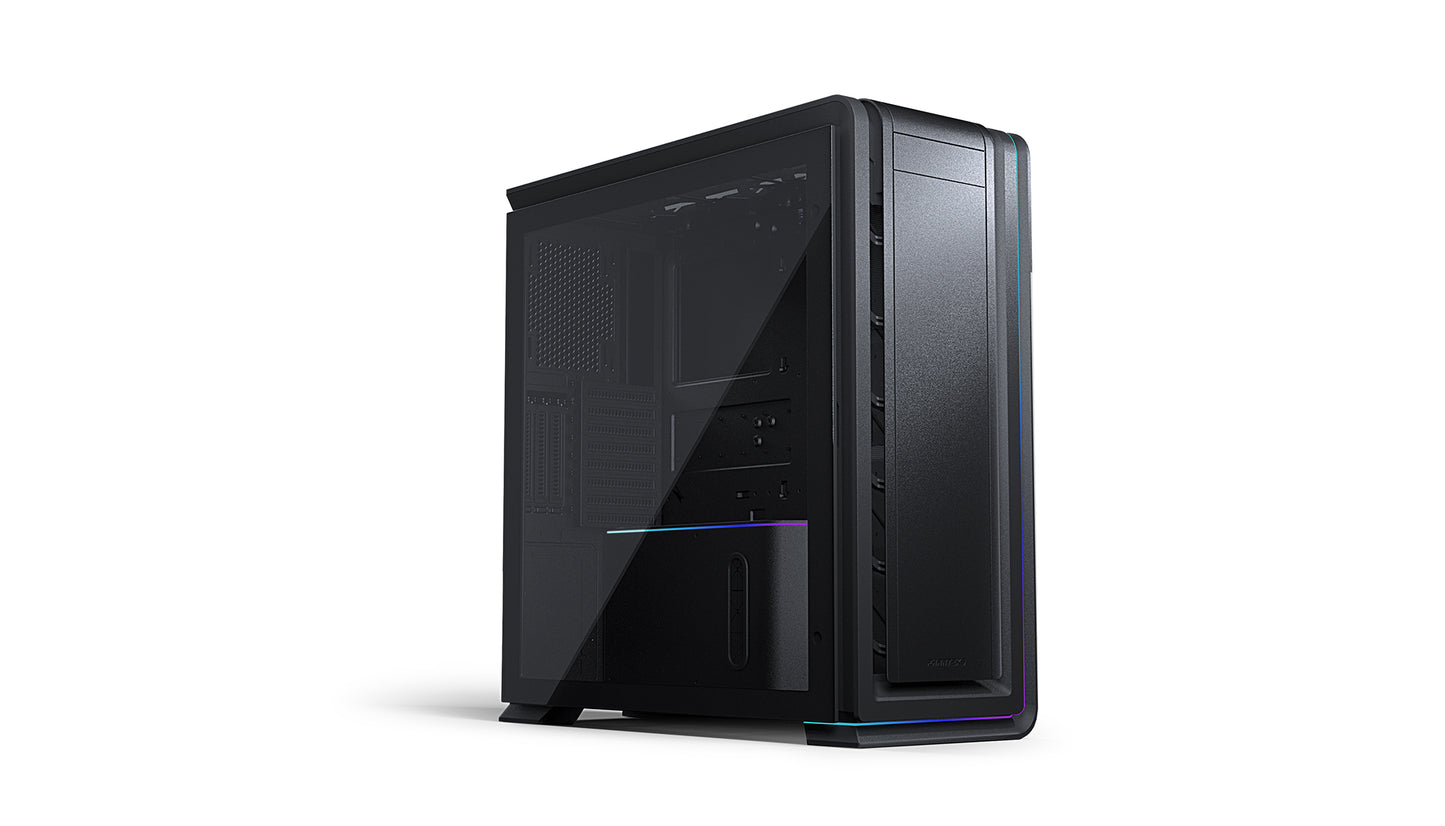 Phanteks Enthoo 719 High Performance Full Tower Case – Tempered Glass, Aluminum panels, dual system/psu support, massive storage, Fan Hub, Digital-RGB lighting (PH-ES719LTG)