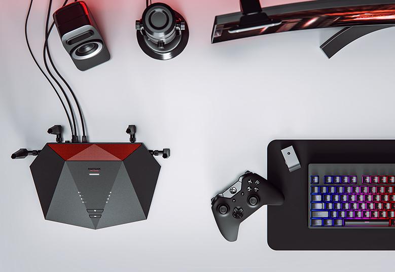 NETGEAR Nighthawk Pro Gaming WiFi 6 Router, 5.4Gbps, with DumaOS 3.0 AX5400 WiFi Gaming Router (XR1000)