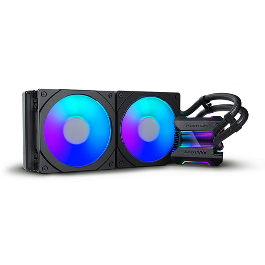 Phanteks Glacier One 280 MPH D-RGB AIO Liquid CPU Cooler with Halos Fan Frame Infinity Mirror Pump Cap Design  (PH-GO280MPH)