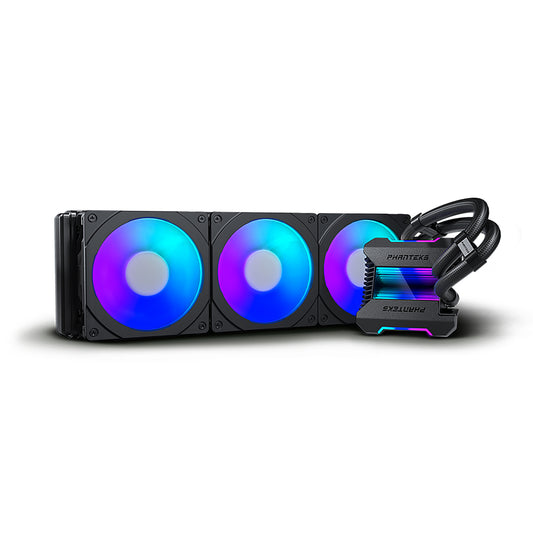 Phanteks Glacier One 360 MPH D-RGB AIO Liquid CPU Cooler with Halos Fan Frame Infinity Mirror Pump Cap Design  (PH-GO360MPH)
