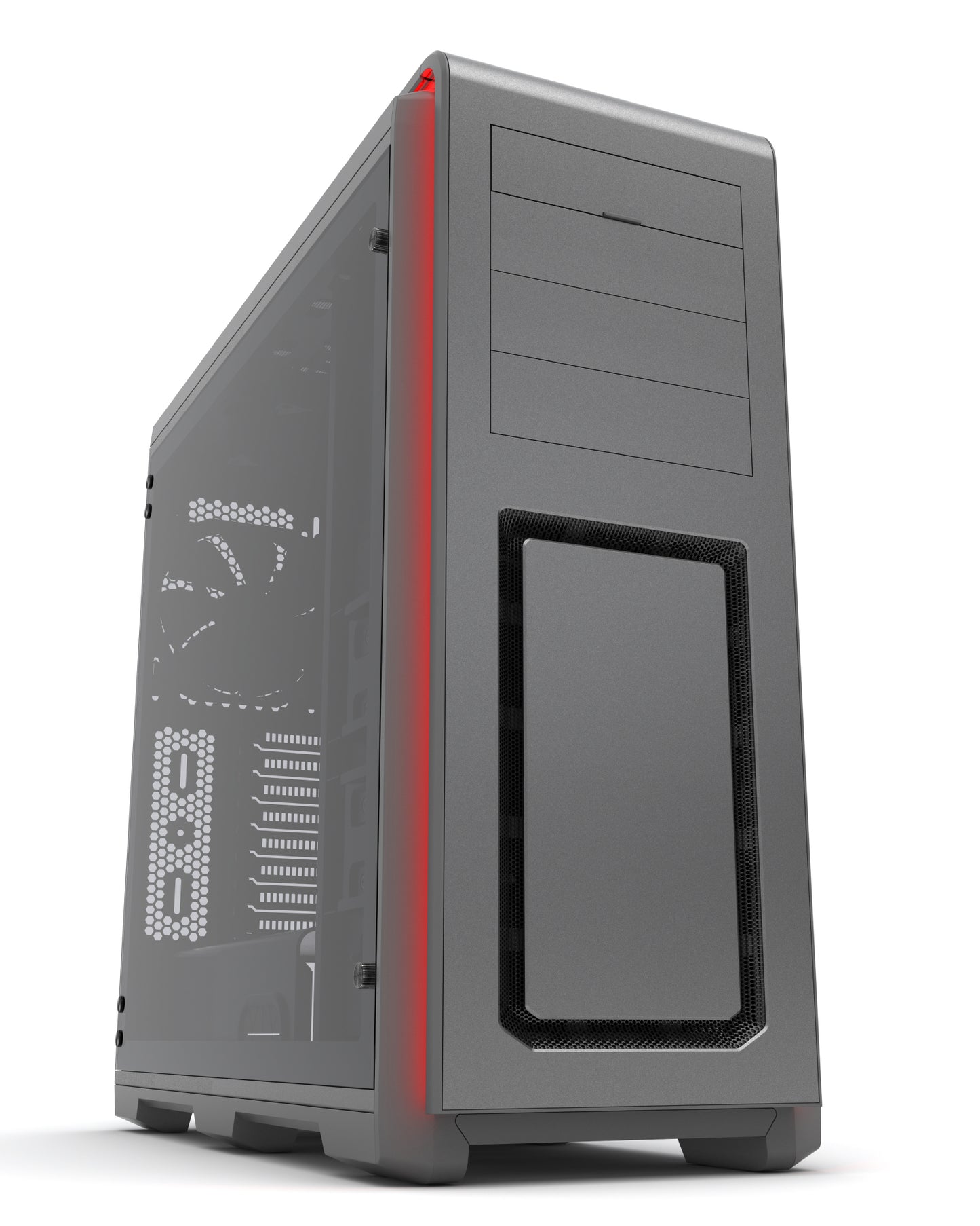 Phanteks Enthoo Luxe Full Tower, Tempered Glass Window w/ Multi Colors LED (PH-ES614LTG)