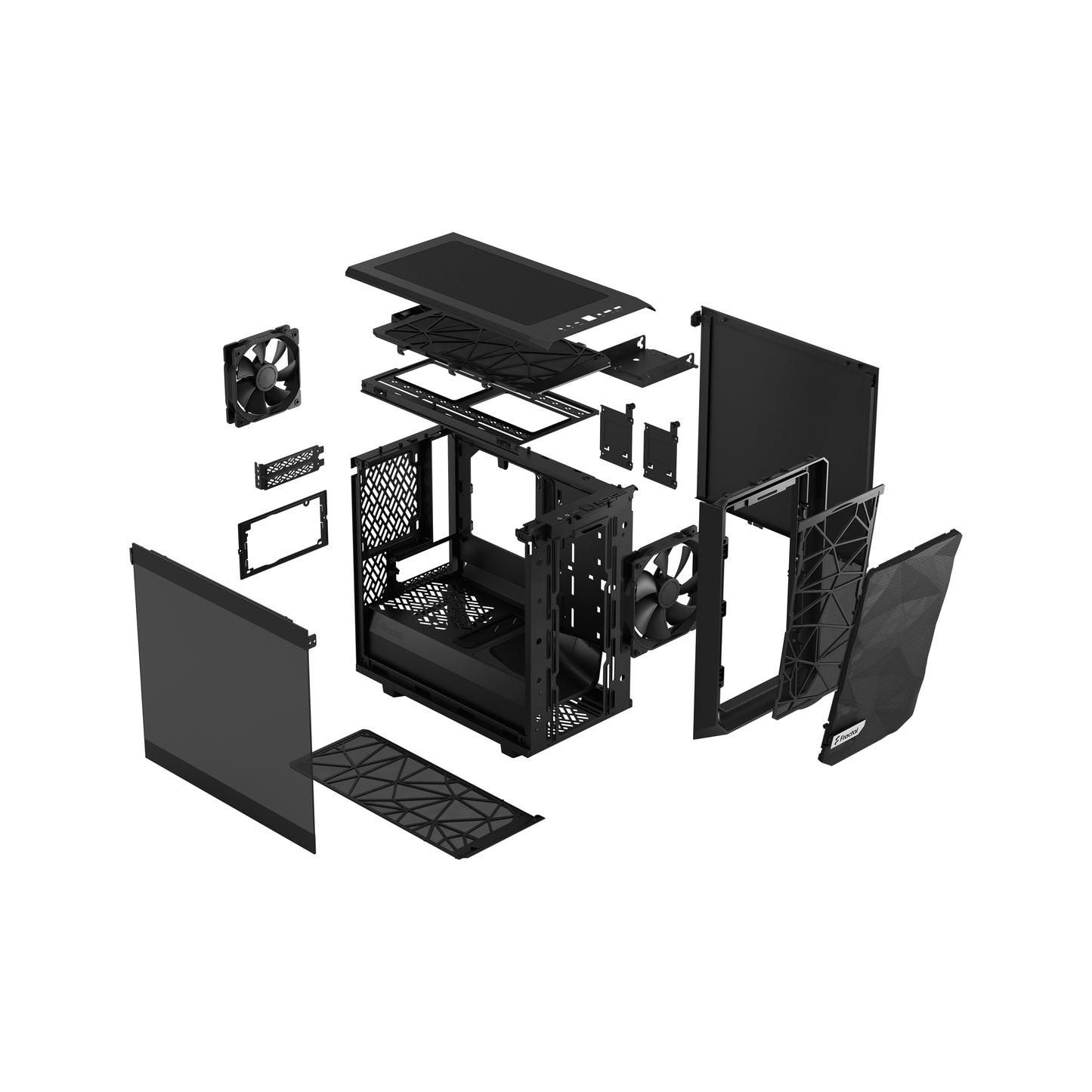 Fractal Design Meshify 2 Nano Mini ITX High-Airflow Tempered Glass Window Computer Case