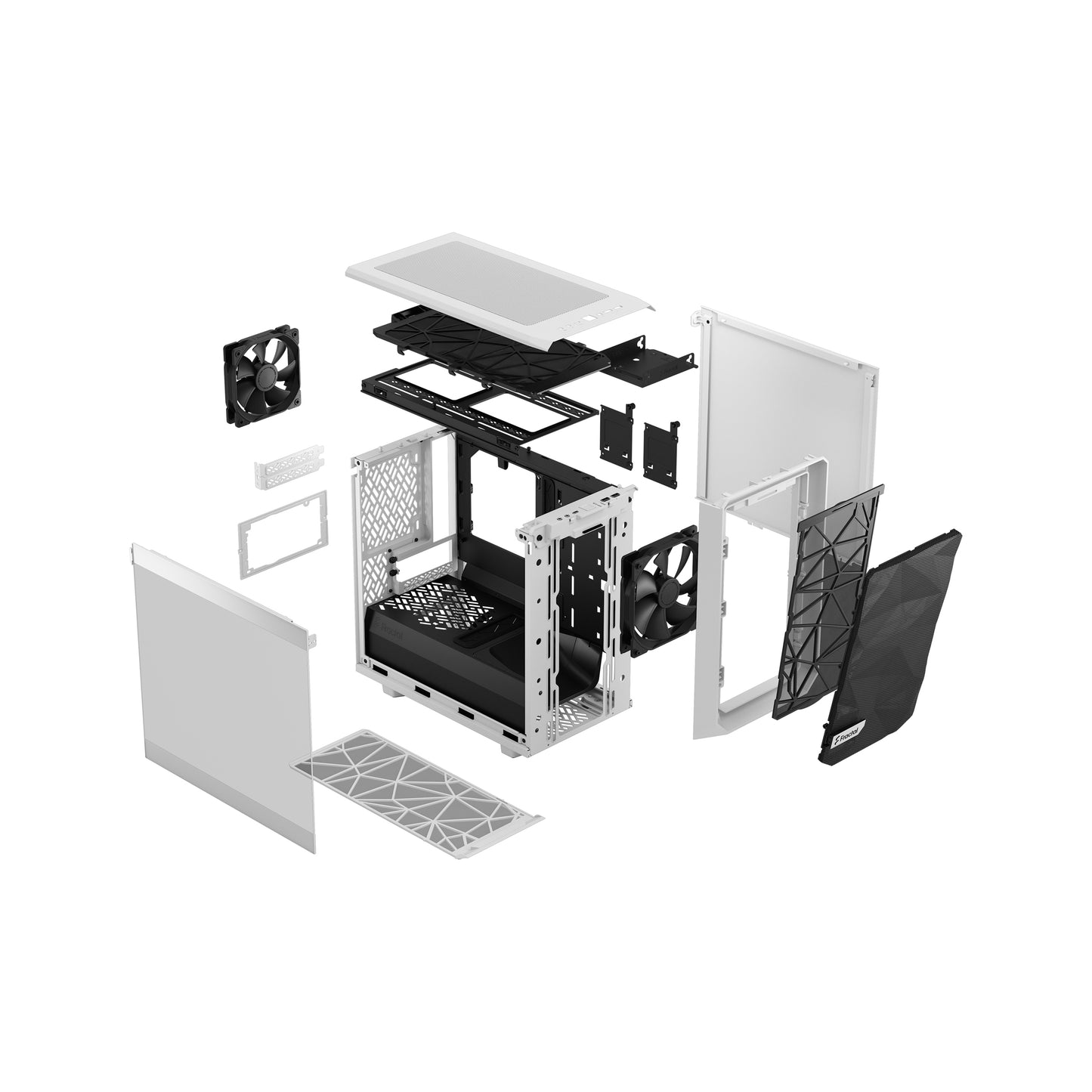 Fractal Design Meshify 2 Nano Mini ITX High-Airflow Tempered Glass Window Computer Case