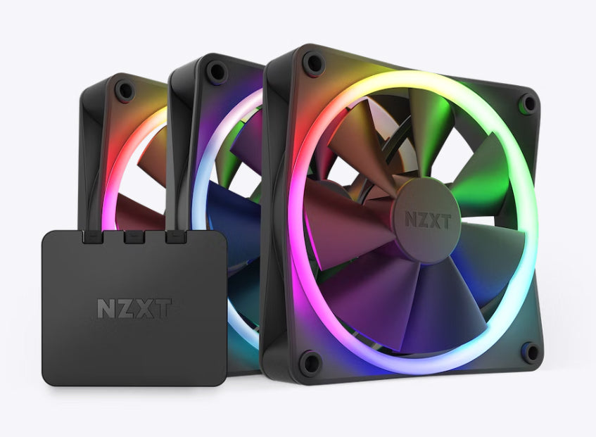 NZXT F120 RGB Triple Pack 3 x 120mm RGB Fans & Controller