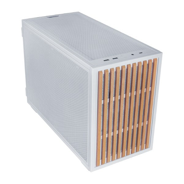 LIAN LI B4-mATX  2 Slim Fans,Wood | 2 Pre-Installed 120mm Slim Top Fans