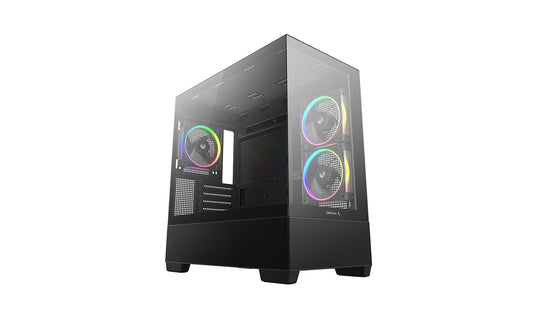 Deepcool CG380 3F Panoramic Micro-ATX (Black)