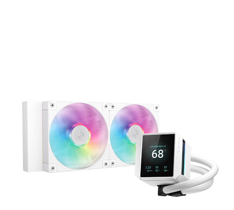 DEEPCOOL MYSTIQUE 240 ARGB WHITE LIQUID COOLER