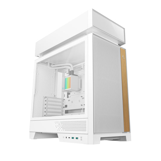 DeepCool CL6600 ATX Case with 360mm ARGB Liquid Cooler White