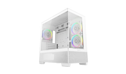 Deepcool CG380 3F Panoramic Micro-ATX (White)