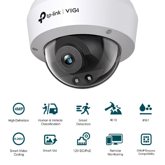 Tp-Link VIGI C240I(2.8mm) I VIGI 4MP IR Dome Network Camera