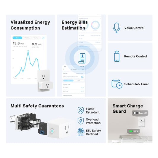 Tp-Link Tapo P110M I Mini Smart Wi-Fi Plug, Energy Monitoring