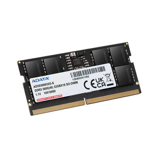 ADATA 32GB DDR5 5600 SO-DIMM Memory Module (AD-AD5S560032G-S)