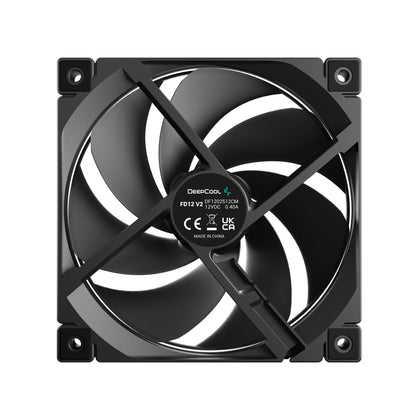 DEEPCOOL FD12 V2 120mm Performance Fans - Black
