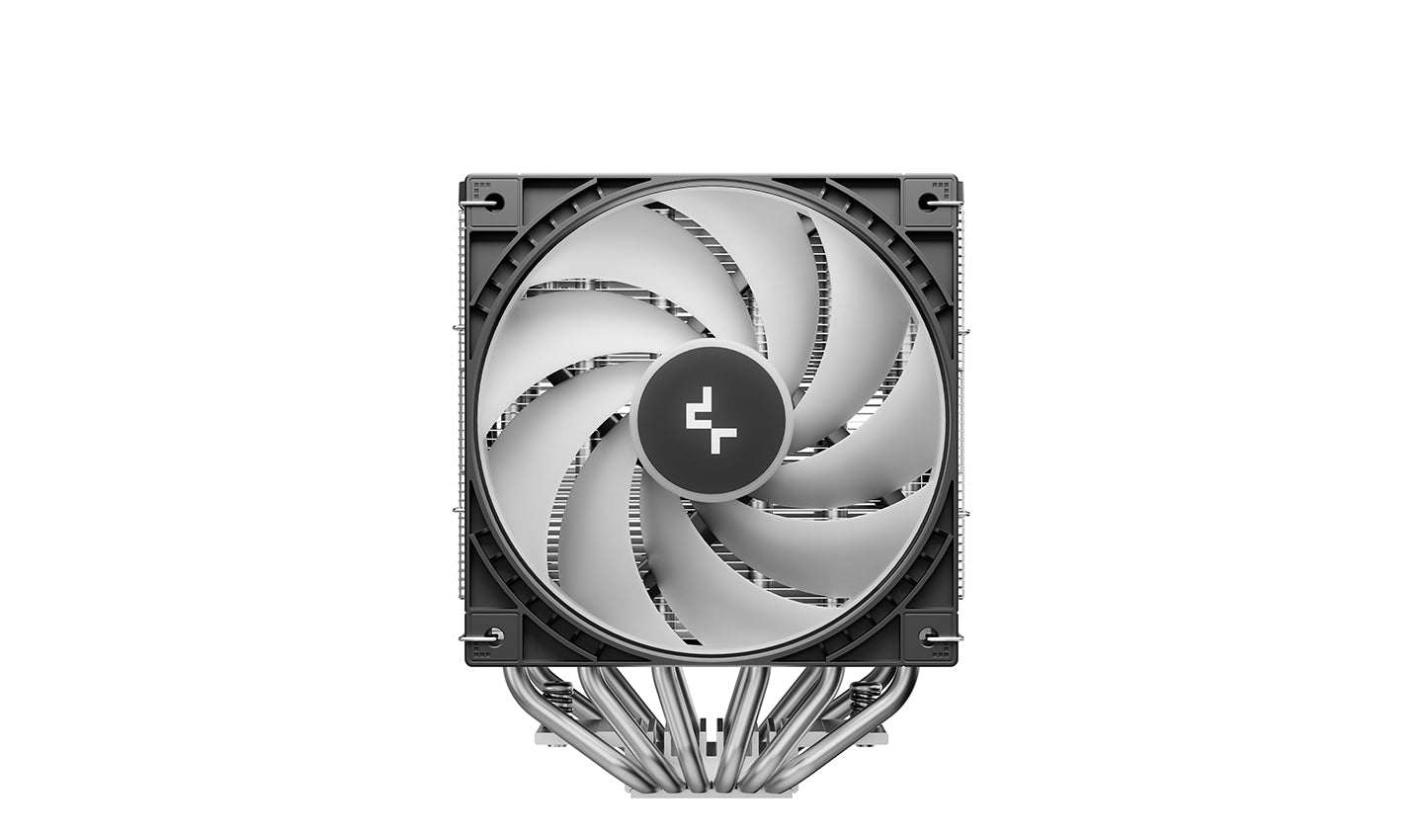DeepCool AG620 G2 ARGB CPU Cooler with blue LED fan, black and silver heatsink