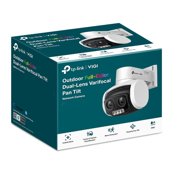 Tp-Link VIGI C540V I VIGI 4MP Outdoor Full-Color Dual-Lens Varifocal Pan Tilt Network Camera