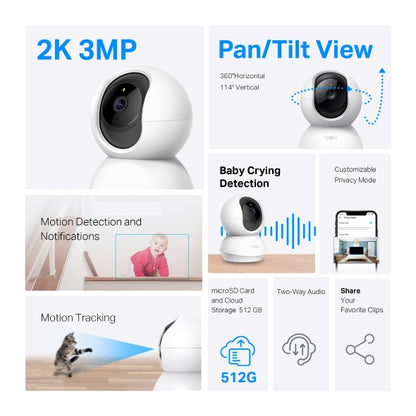 Tp-Link Tapo C210 I Pan/Tilt Home Security Wi-Fi Camera