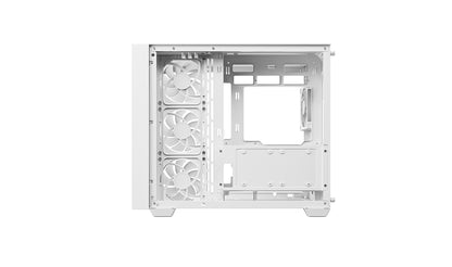 DeepCool CG530U 4F White Panoramic Curved Glass Dual Chamber ATX PC Case