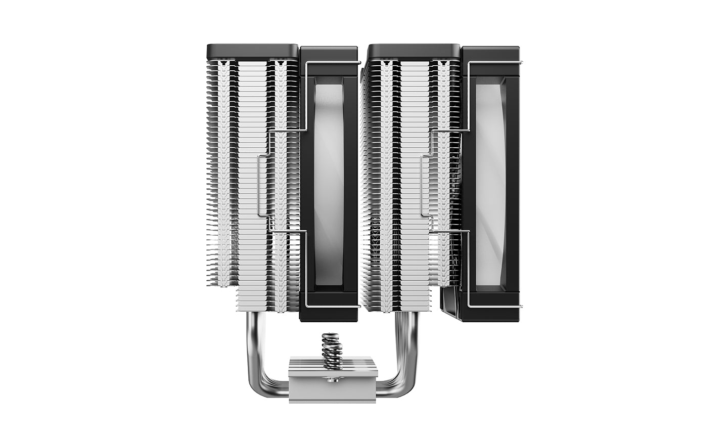 DeepCool AG620 G2 ARGB CPU Cooler with blue LED fan, black and silver heatsink