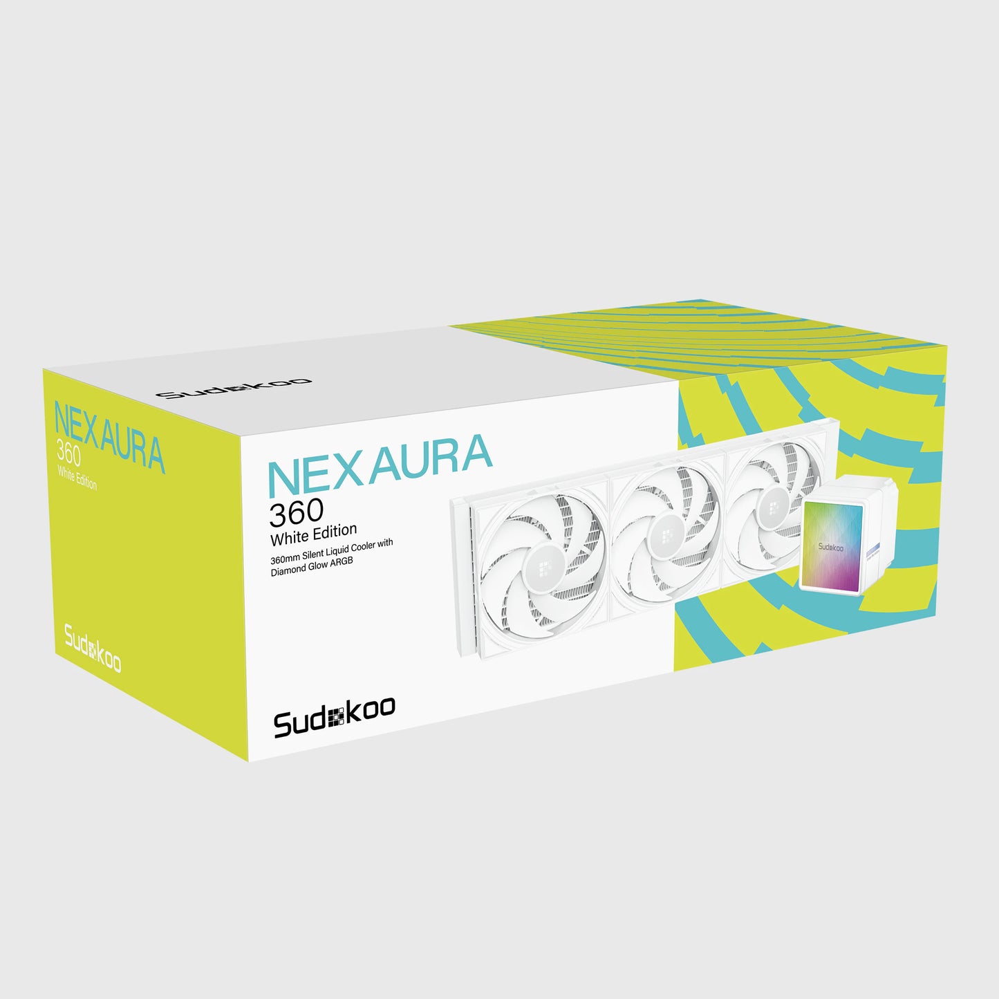 SUDOKOO NEXAURA 360mm AIO w/ PWM & ARGB Pump Head - Black | White