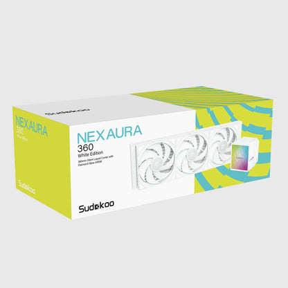 SUDOKOO NEXAURA 360mm AIO w/ PWM & ARGB Pump Head - Black | White