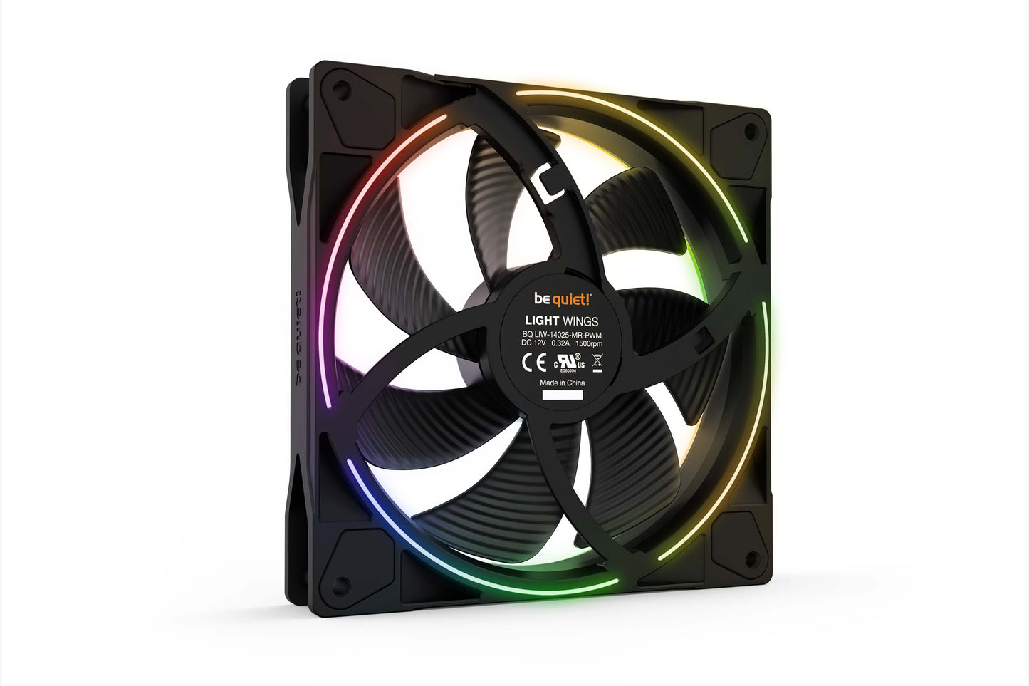 Be Quiet LIGHT WINGS 140mm PWM Impressive Lighting, Superior Cooling(BL074)