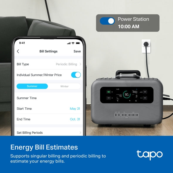 Tp-Link Tapo P110M I Mini Smart Wi-Fi Plug, Energy Monitoring
