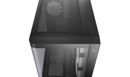 DeepCool CG530U 4F Black Panoramic Curved Glass Dual Chamber ATX PC Case
