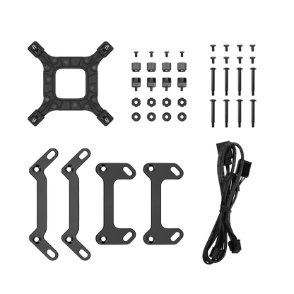 DEEPCOOL LQ240 240mm All-In-One ARGB CPU Cooler  w/ LCD SCREEN - Black