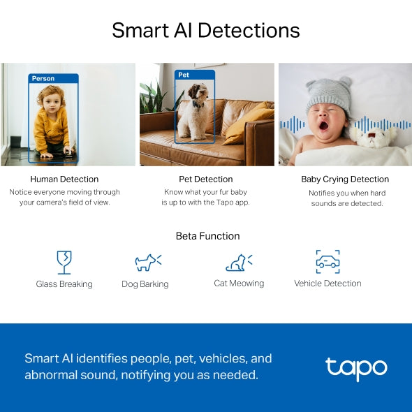 Tp-Link Tapo C220 I Pan/Tilt AI Home Security Wi-Fi Camera