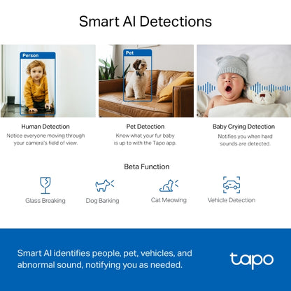 Tp-Link Tapo C220 I Pan/Tilt AI Home Security Wi-Fi Camera