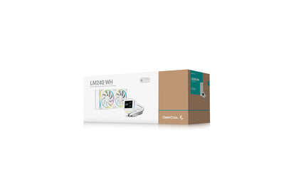 Deepcool LM240 White 240mm 6th Gen ARGB Liquid Cooler with 2.4" LCD Screen