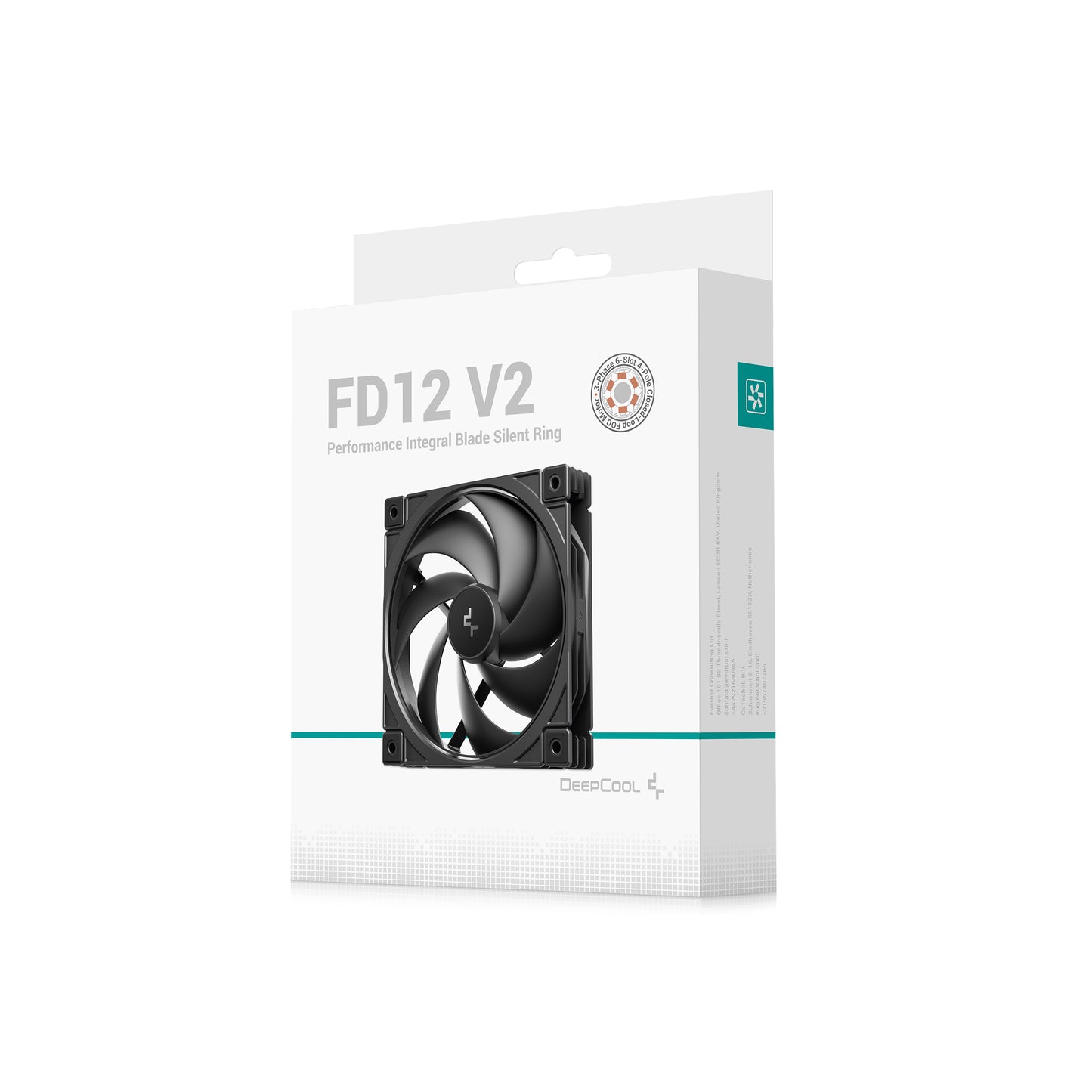 DEEPCOOL FD12 V2 120mm Performance Fans - Black