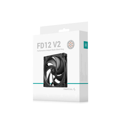 DEEPCOOL FD12 V2 120mm Performance Fans - Black