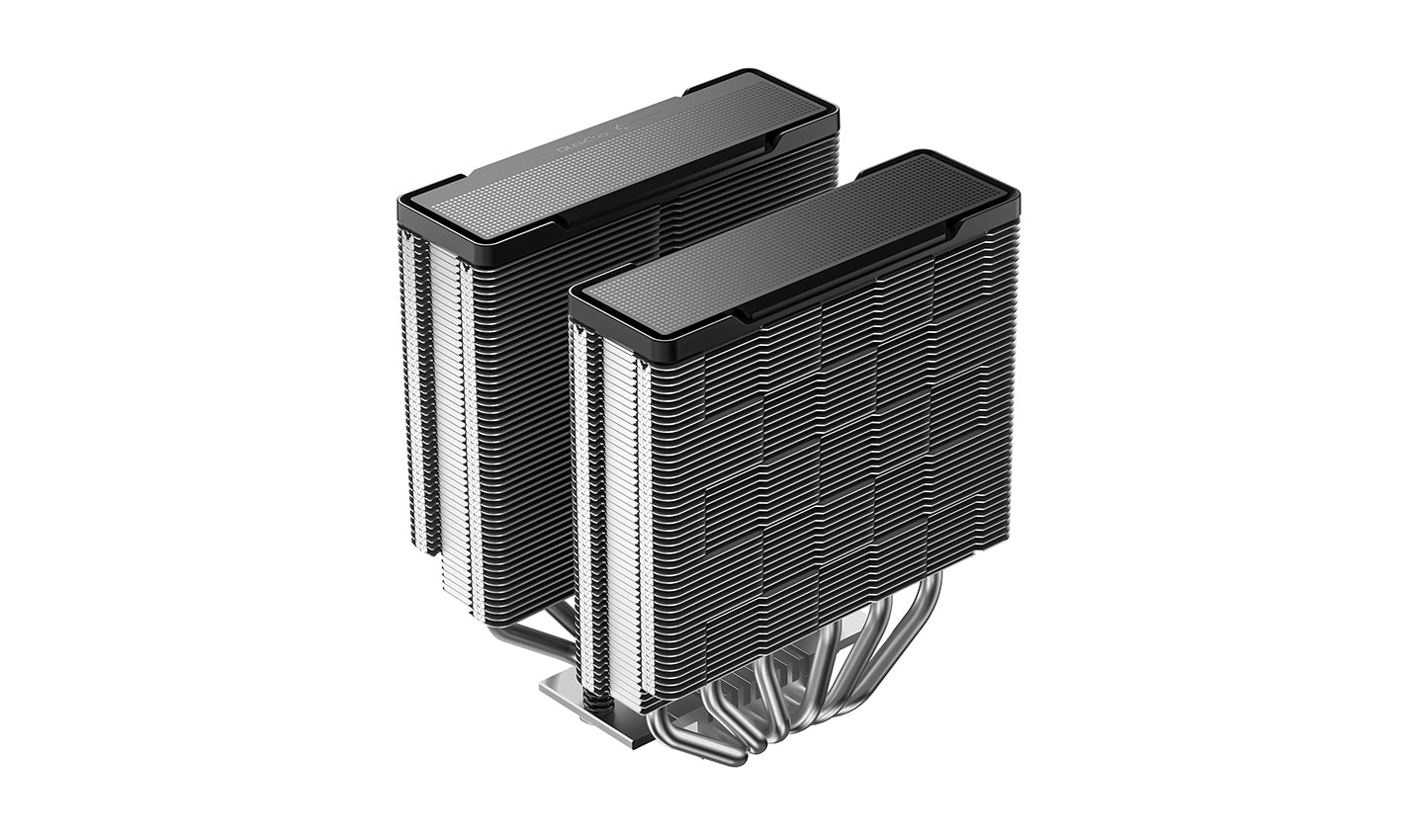 DeepCool AG620 G2 ARGB CPU Cooler with blue LED fan, black and silver heatsink