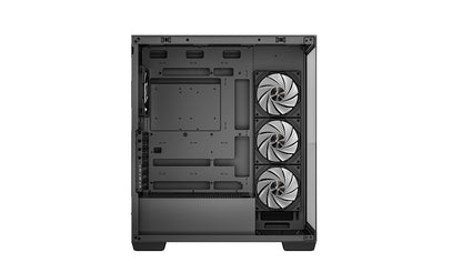 Deepcool CG580 4F, Tempered Glass, Black