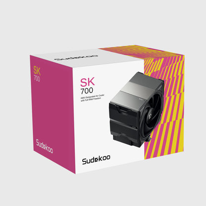 SUDOKOO SK700 AM5-Designated CPU Air Cooler Single Tower - Black | White