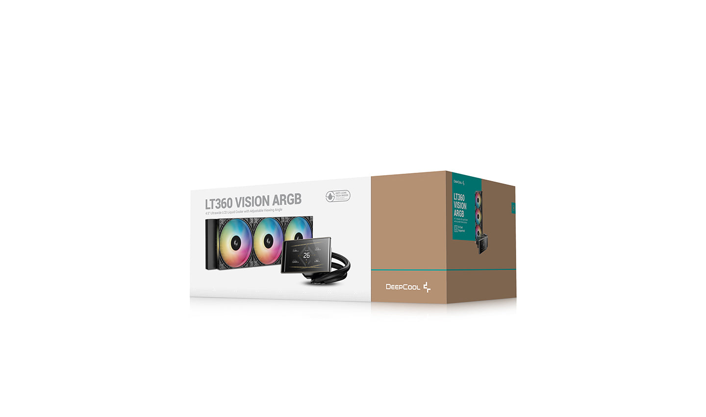 DeepCool LT360 Vision ARGB Large Screen with Silent Cooling