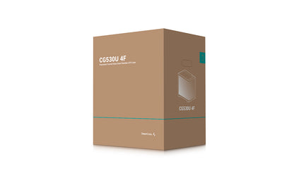 DeepCool CG530U 4F Black Panoramic Curved Glass Dual Chamber ATX PC Case