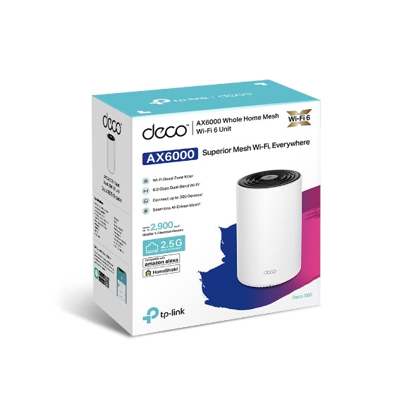 Tp-Link Deco X80 I AX6000 Dual-Band Mesh WiFi 6 System