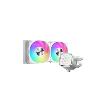 SAMA L50 240mm Liquid CPU Cooler AIO w/ ARGB Infinity Mirror Effect - Black | White