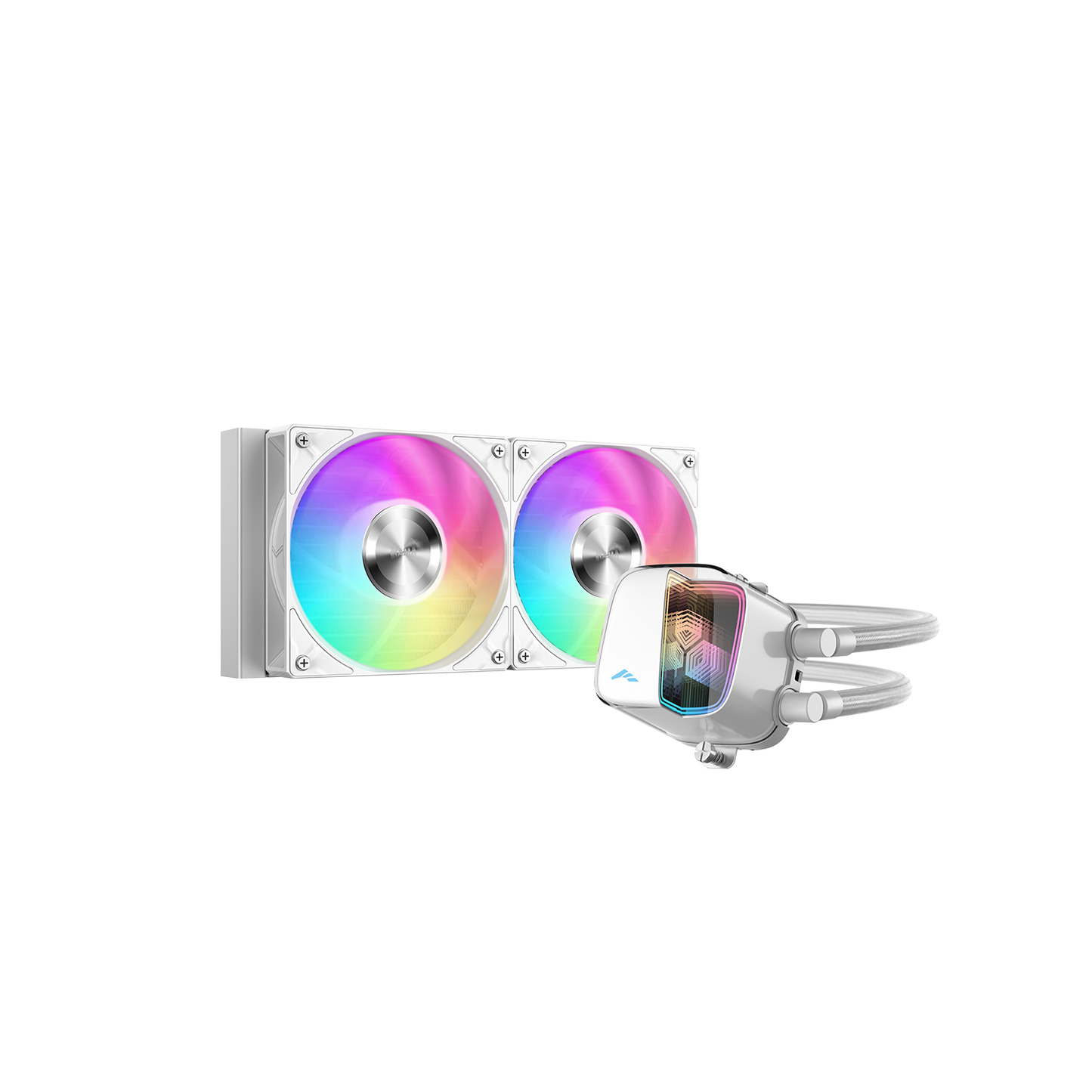 Sama L70 240mm AIO ARGB Liquid CPU Cooler with Infinity Mirror Effect - Black | White