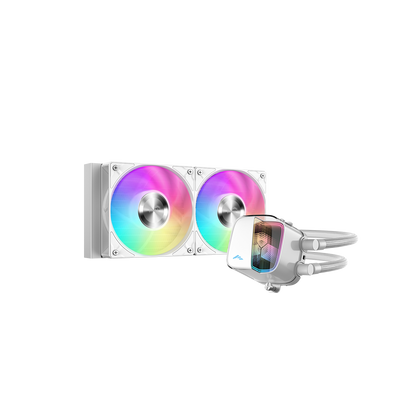 Sama L70 240mm AIO ARGB Liquid CPU Cooler with Infinity Mirror Effect - Black | White