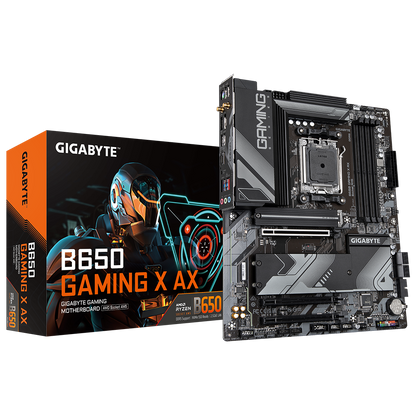 GIGABYTE B650 GAMING X AX MOTHERBOARD (GA-B650-GAMING-X-AX) AMD Socket AM5：Supports AMD Ryzen™ 7000 Series Processors