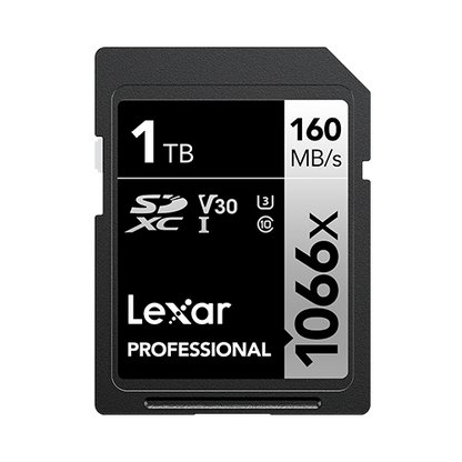 Lexar Professional 1066x SDXC™ UHS-I cards