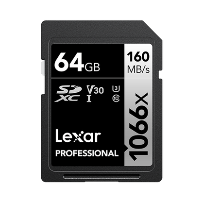 Lexar Professional 1066x SDXC™ UHS-I cards