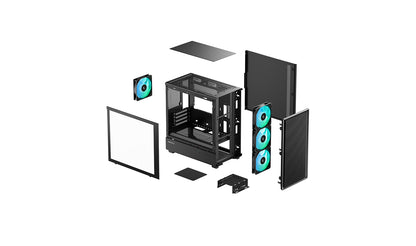 Deepcool CC350 4F M-ATX AIRFLOW CASE"