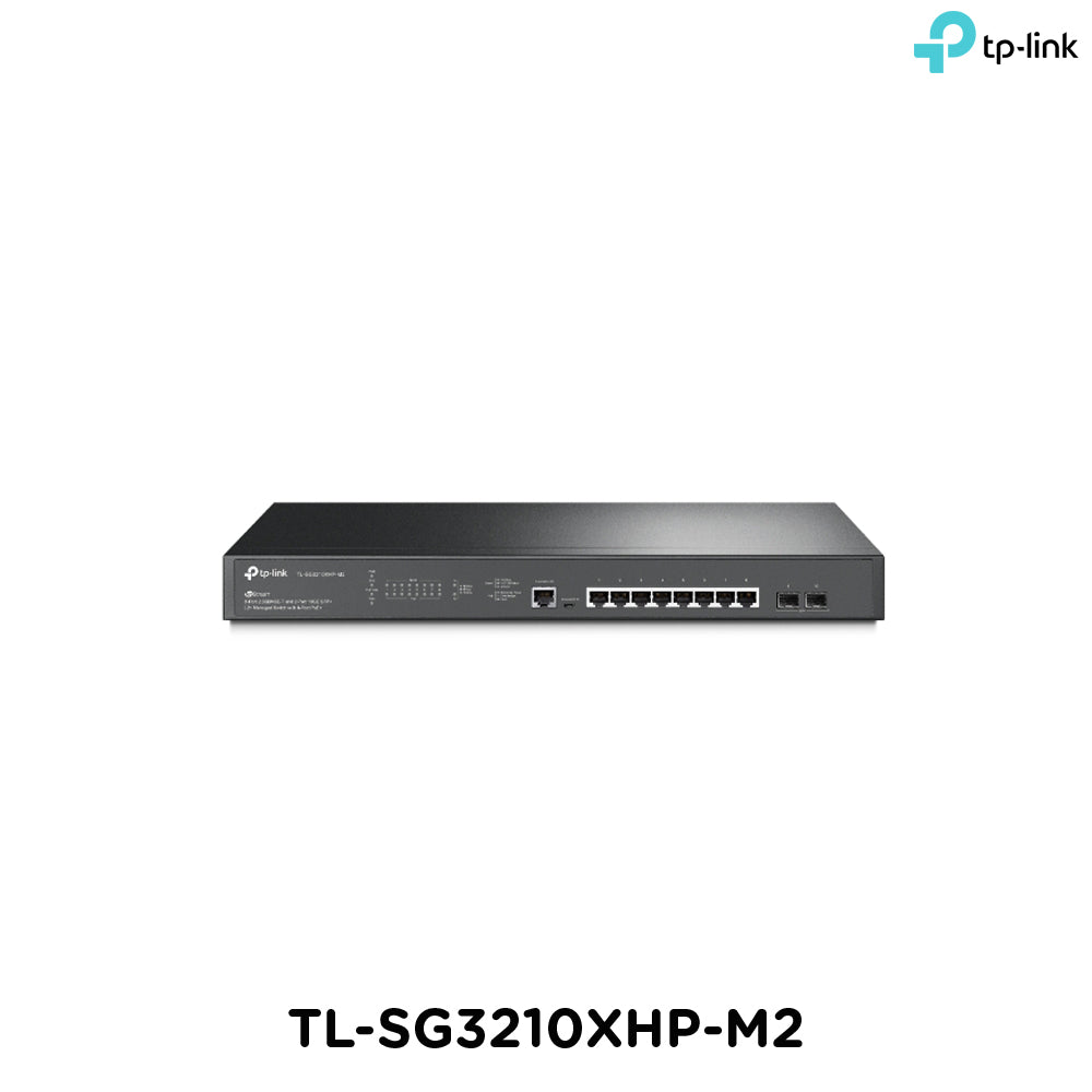 Tp-Link TL-SG3210XHP-M2 I JetStream 8-Port 2.5GBASE-T and 2-Port 10GE SFP+ L2+ Managed Switch with 8-Port PoE+